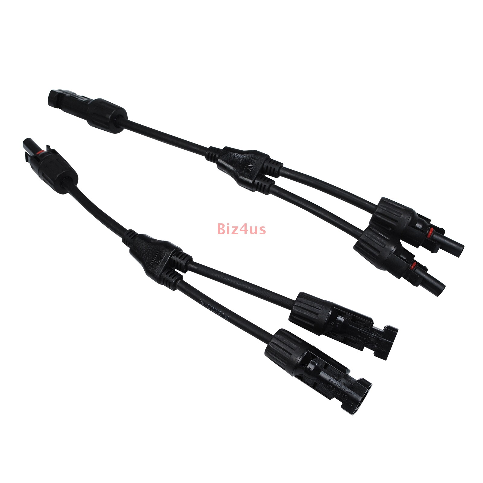 1Pair Solar Cable Splitter Waterproof IP67 2Y Branch Solar Panel Cable Connector