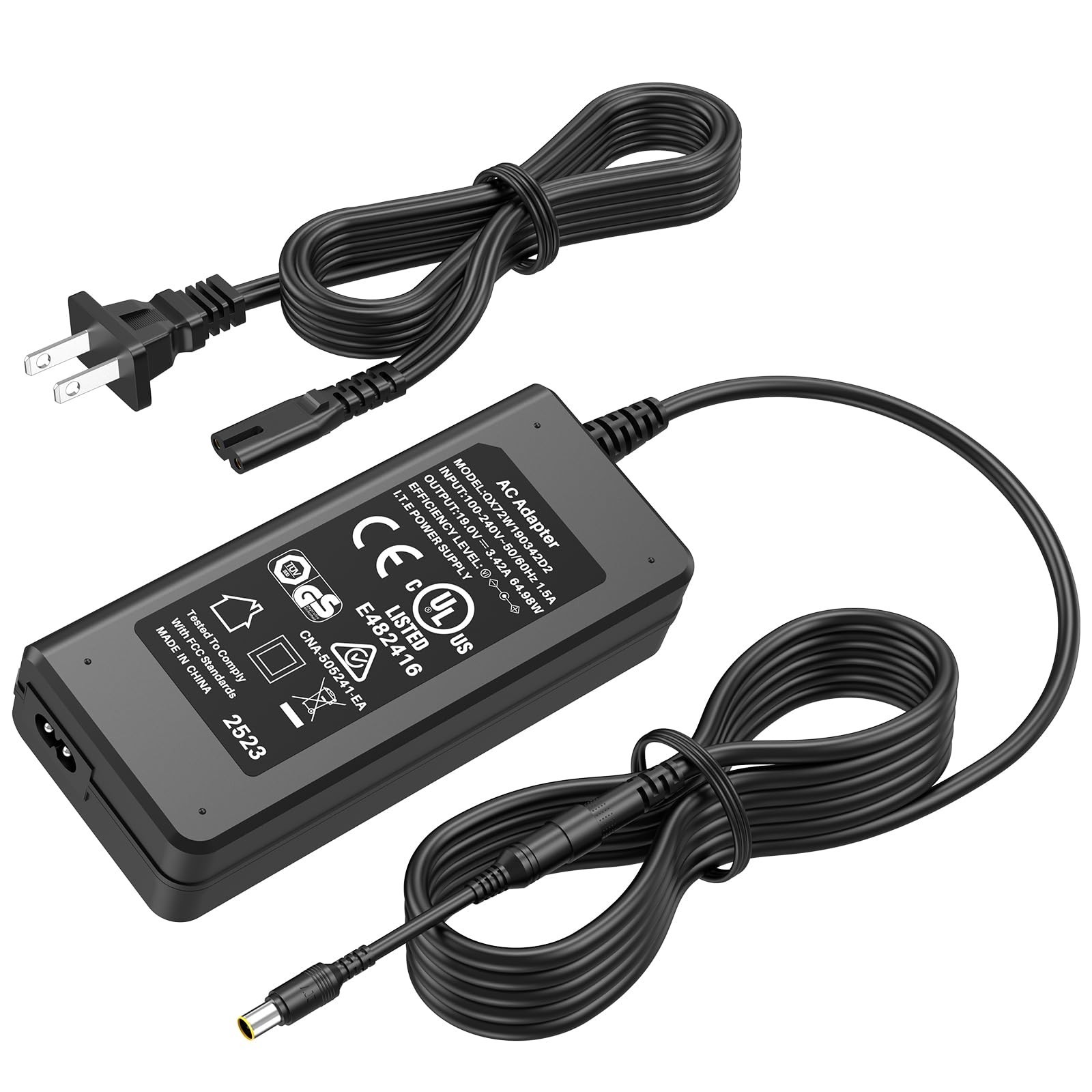 65W Solar Generator Charger for Portable Power Station, AC Adapter for 300W 256W