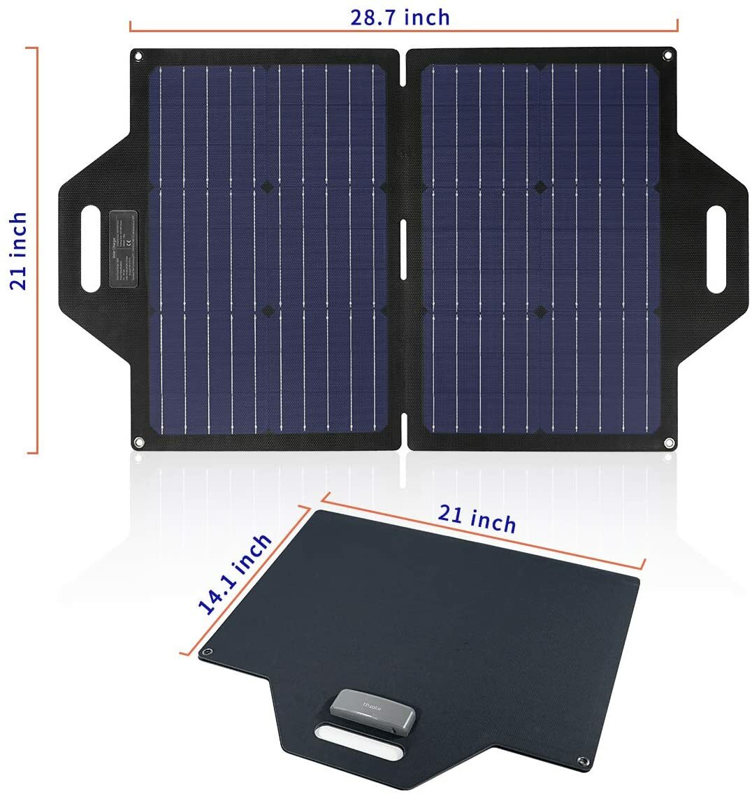 SOLAR PANEL Station Portable 60 Watt Foldable Highest Efficiency Cells FULL KIT
