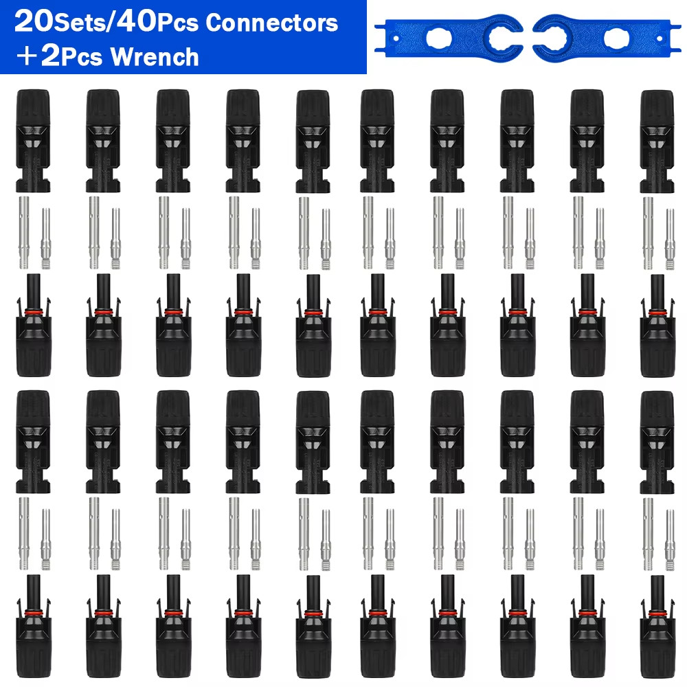 5/10/20/30/50 Pairs DC Solar Connector 1000V 30A Panel Stecker IP67 Waterproof C