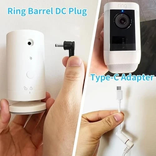 Solar Panel Charger for Ring Camera, Compatible with Ri ng Stick Up Cam