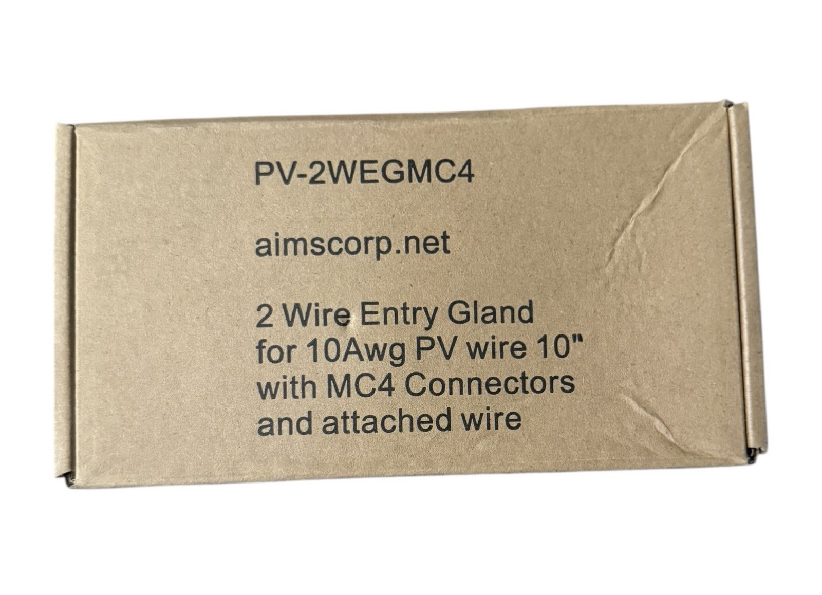 Solar 2 Wire Cable Entry MC4 Roof Mount Weatherproof Aims PV2WEGMC4