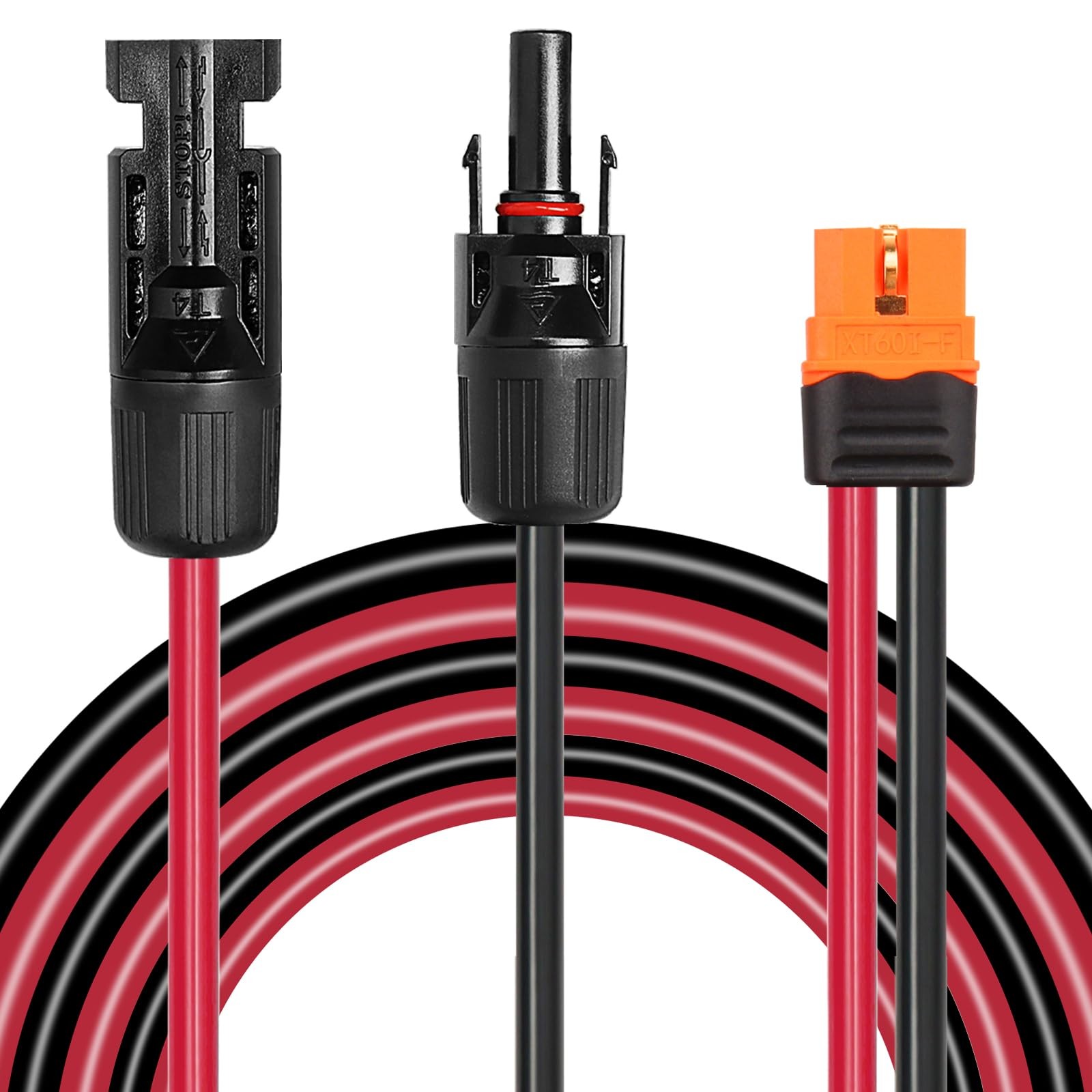 Solar to XT60i Cable – 8FT Solar Panel Adapter Connector XT60i-F Extension fo…