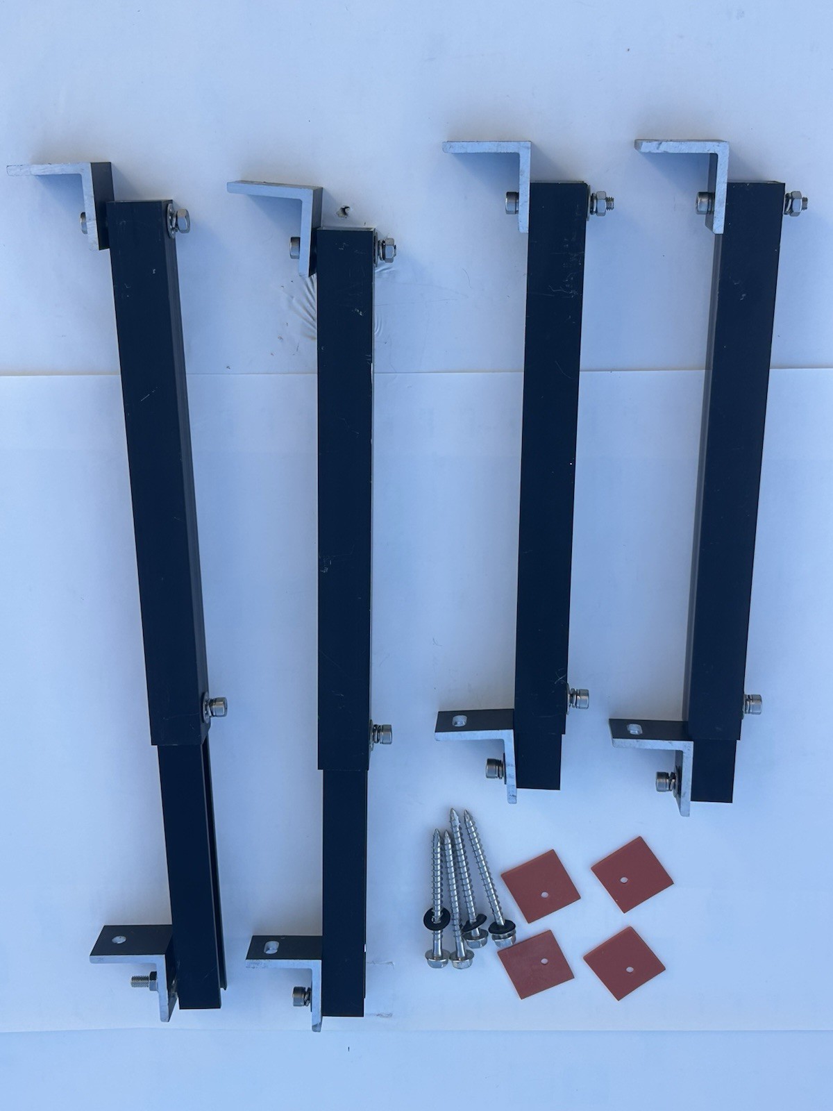 Adjustable Solar Panel Mount Brackets,with Tilt Legs on Flat Surface for RV,Roof