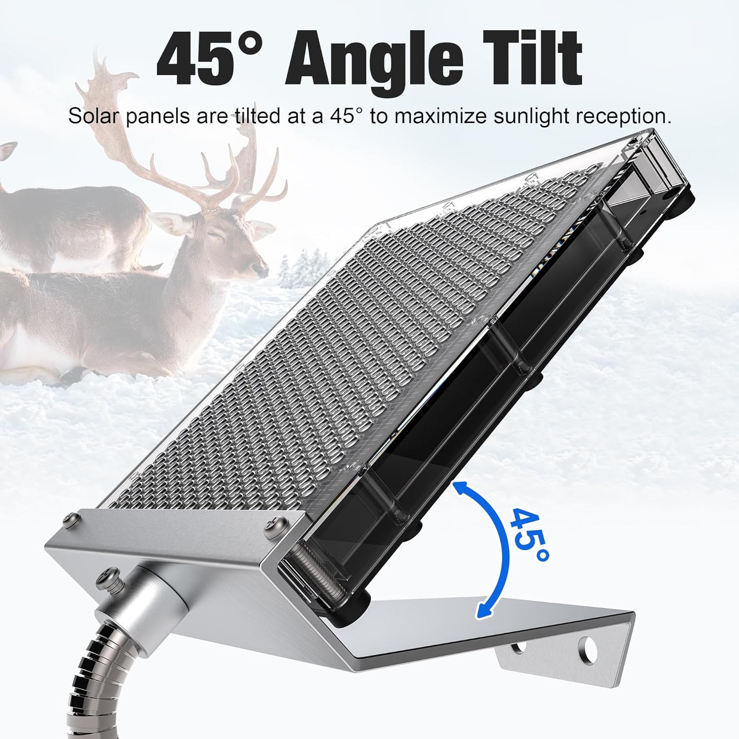 6V Solar Panel Battery Charger for Deer Feeder, 1.7W Waterproof Solar Panel with