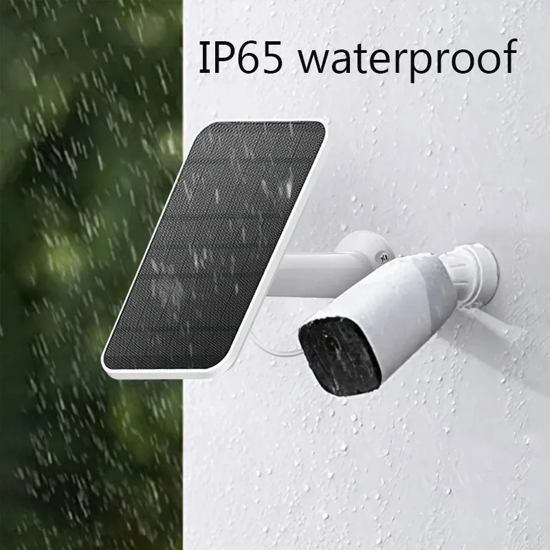 10W Solar Charger for Doorbells and IP Cameras Type-C Output High Efficiency