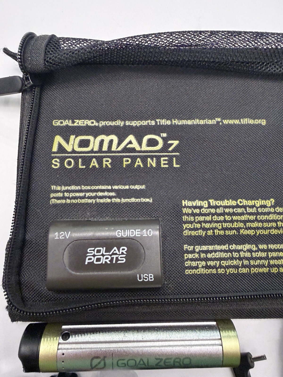 Lot Goal Zero Nomad 7 USB 12V Foldable Solar Panel Guide 10 Switch 8 FREE SHIPIN
