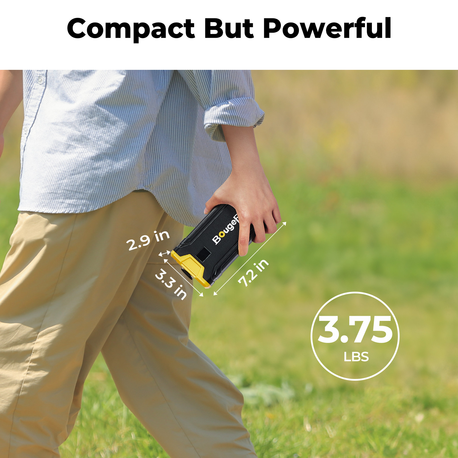 BougeRV 266Wh Portable Power Station Supply Backup Battery Solar Generator 100W