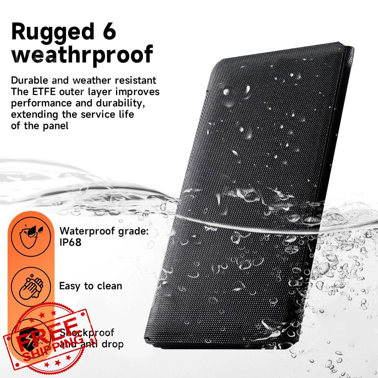 SOKIOVOLA 50W Foldable Solar Panel 50 Silver Grey