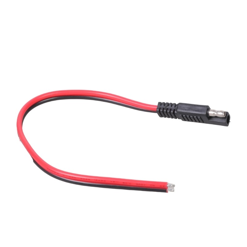 SAE to 2Pin Wire 14AWG Heavy Duty Construction Compatible for DC12/24V Systems