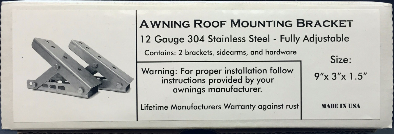 AWNING ROOF MOUNTING BRACKET (UNIVERSAL) NEW DESIGN – SET OF 2