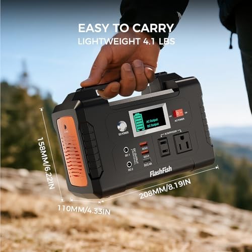 Portable Power Station 200W, 40800mAh Backup Power Battery Pack 200W 151Wh