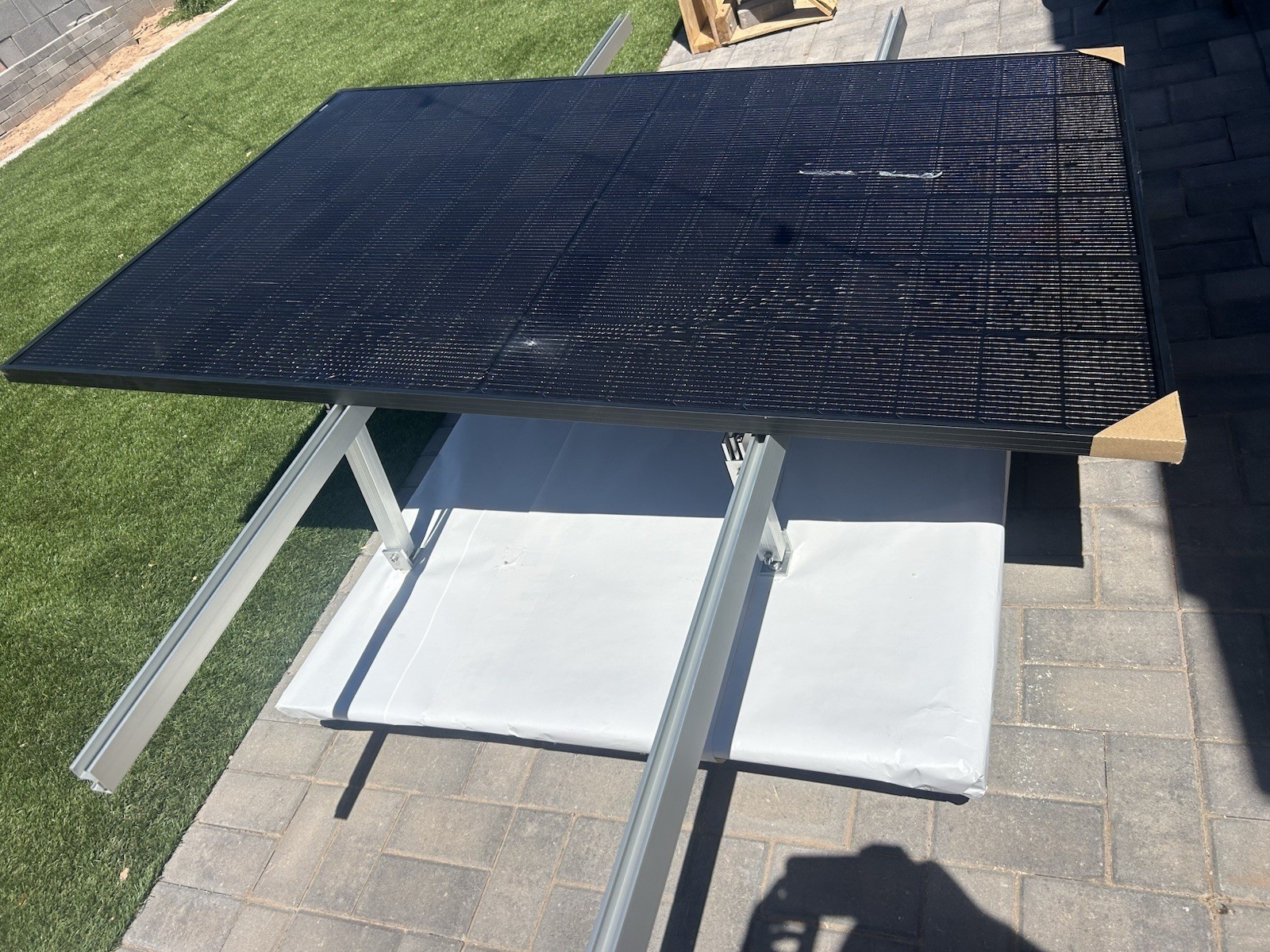 Adjustable Solar Panel Mount Brackets,with Tilt Legs on Flat Surface for RV,Roof
