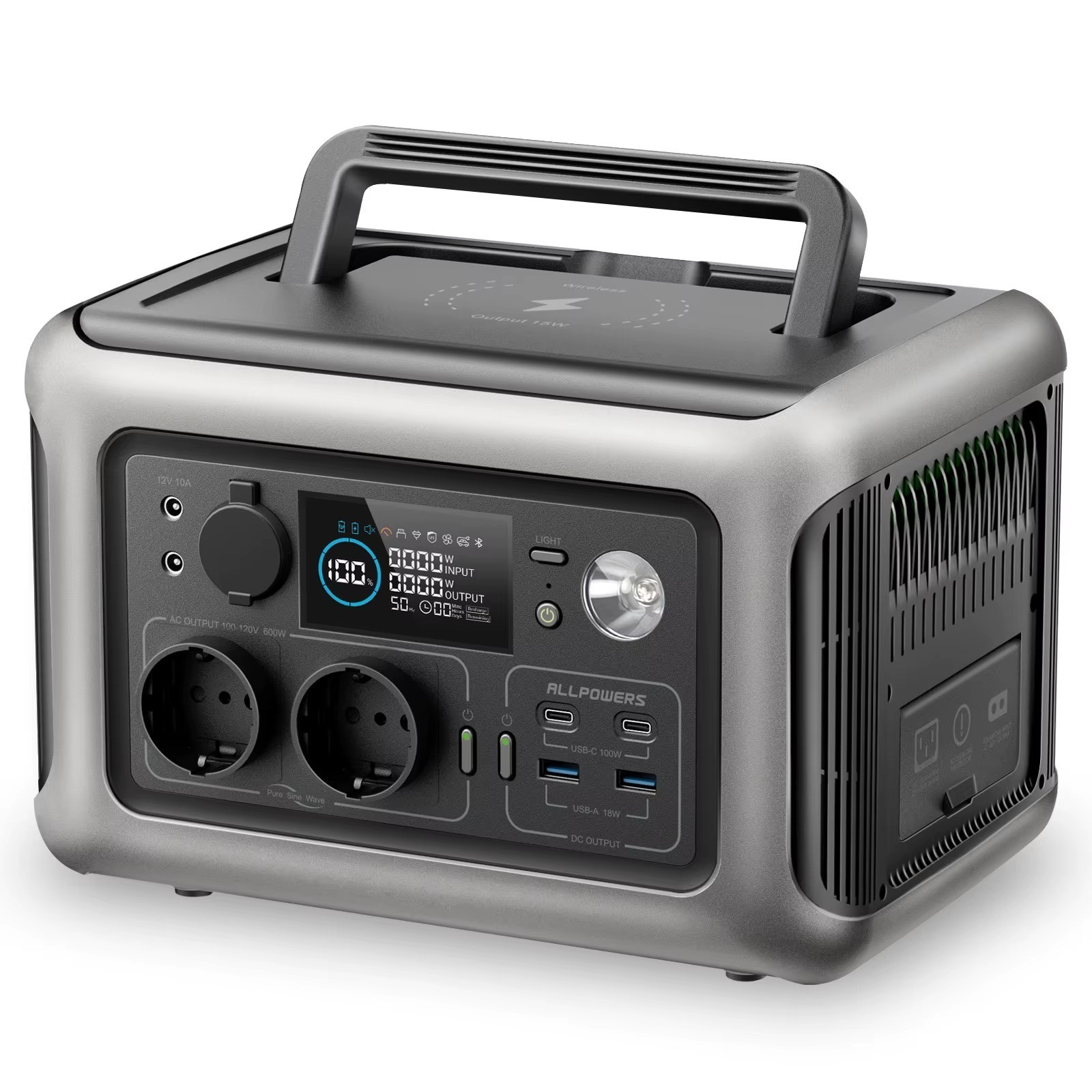R600 Portable Generator 299Wh 600W Powerstation with AC Outlets LiFePO4 Battery