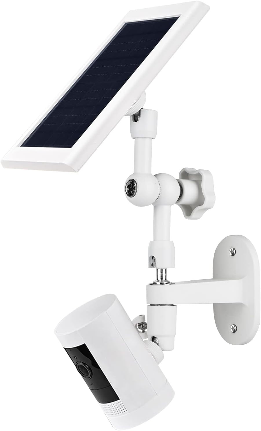 2-in-1 Wall Mount for Ring Solar Panel & Cam Battery Adjustable Angle – US