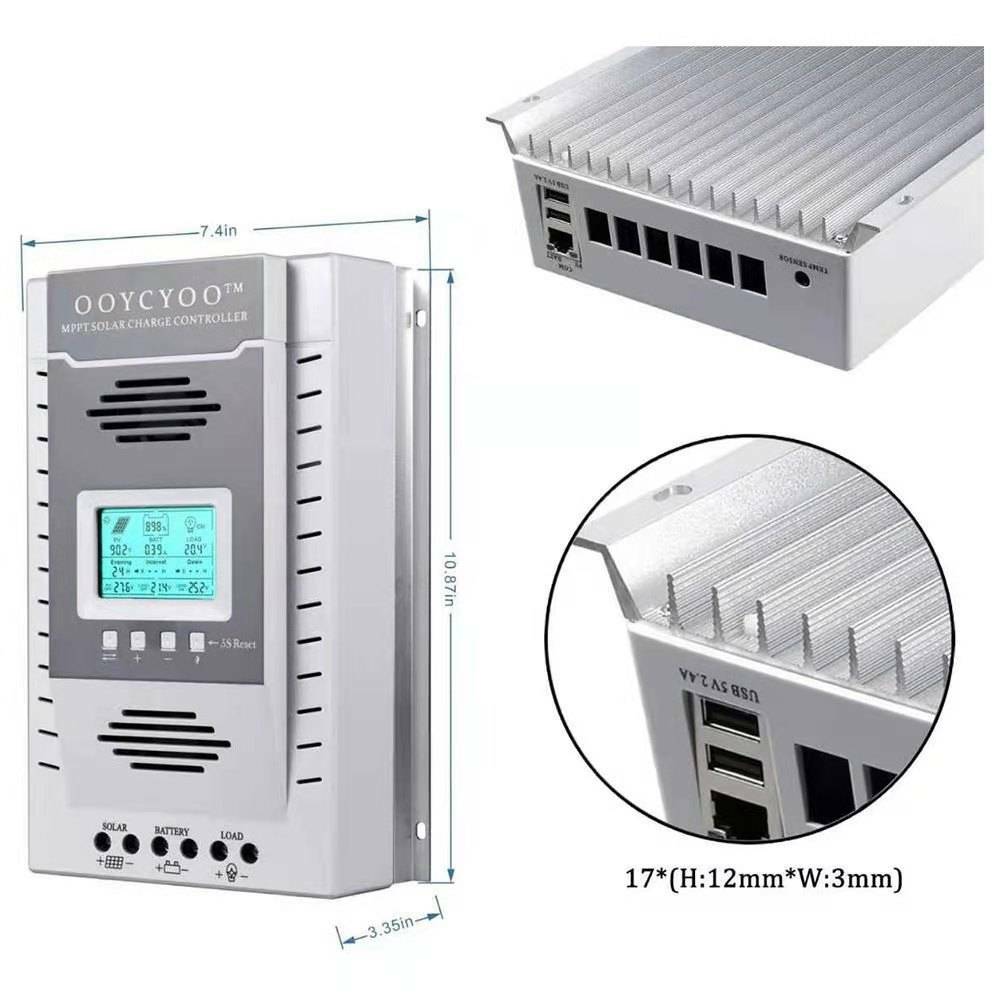 100A 80A 60A 40A MPPT Solar Charge Controller Lead Acid Lifepo4 Lithium Battery.