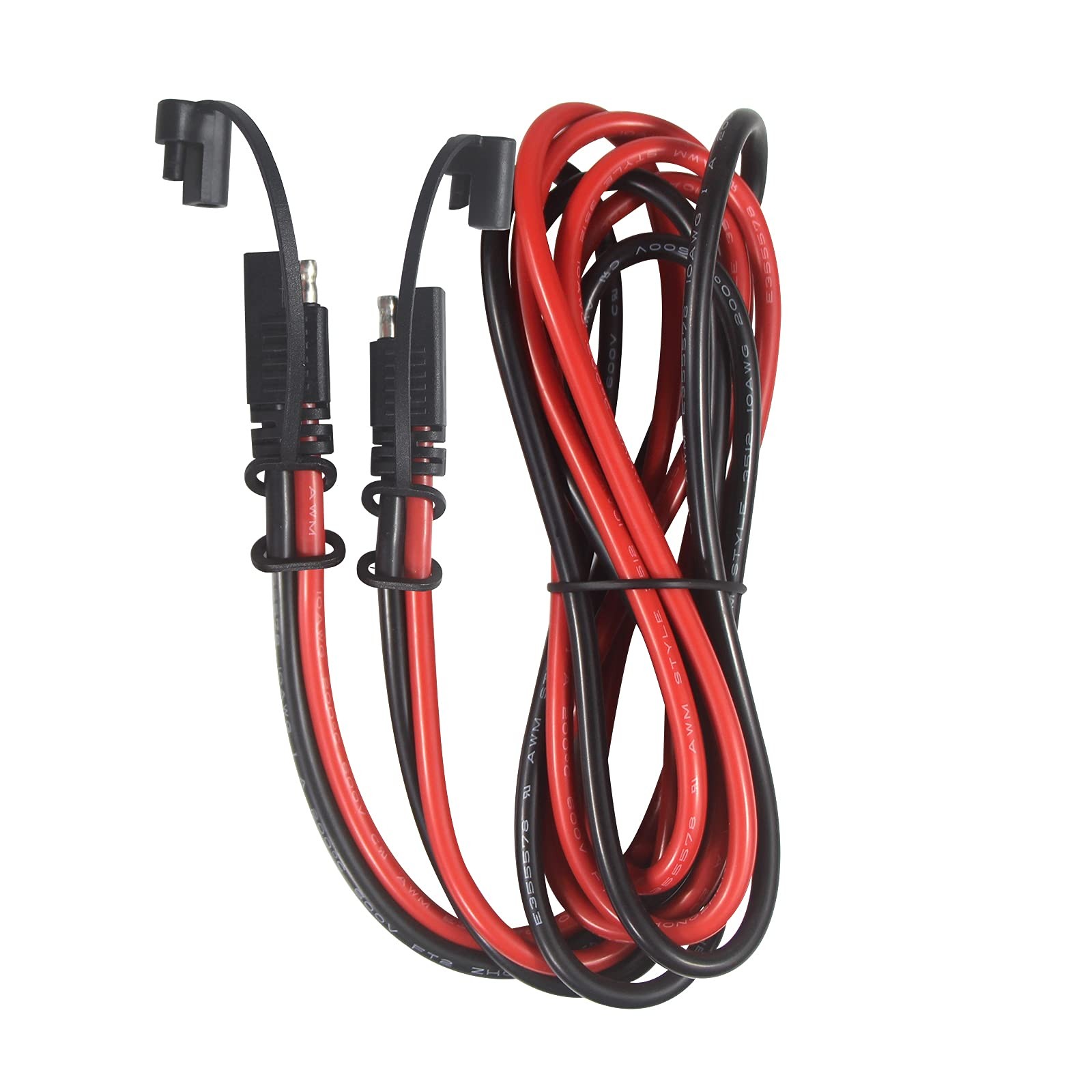 10Gauge Sae Extension Cable 10AWG – 6FT Sae to Sae Cable Battery Charger Exte…
