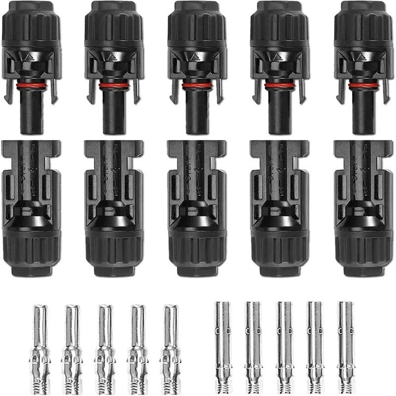 10/20/50/100/200 Pairs Male Female Solar Cable Connectors for DIY Solar Panel
