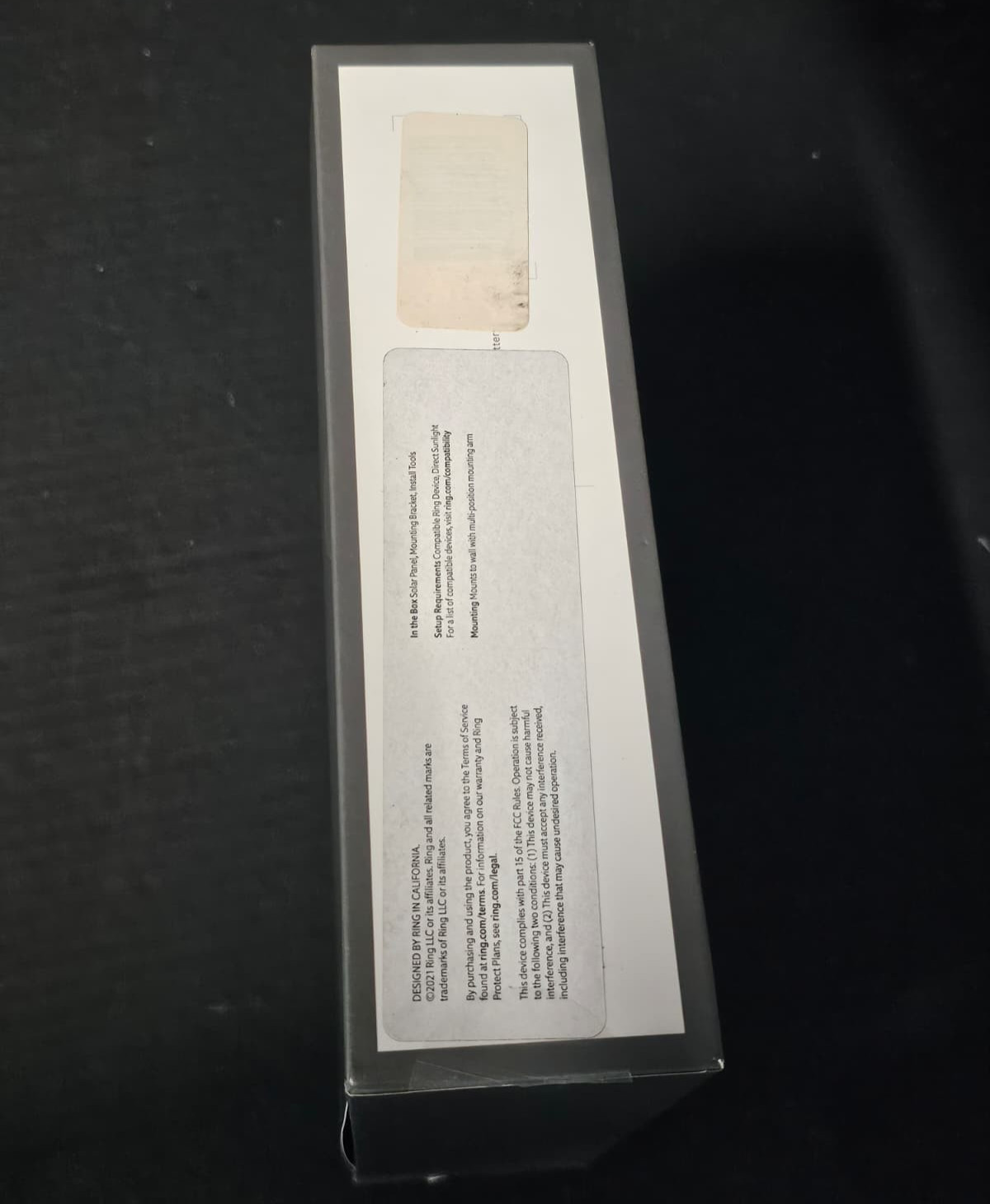 Ring Solar Panel for Spotlight Cam Battery with Tools & Manual in Box – Untested