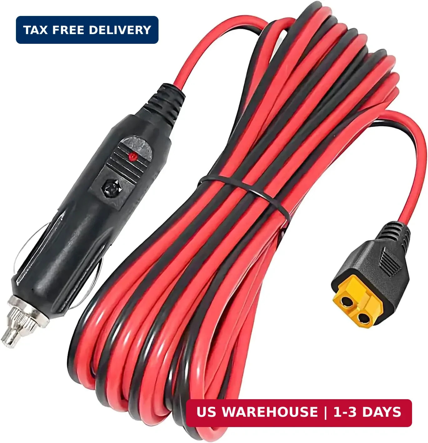 12V/24V Cigarette Lighter XT60 Car Charger Plug for Ecoflow Delta/River/River 2