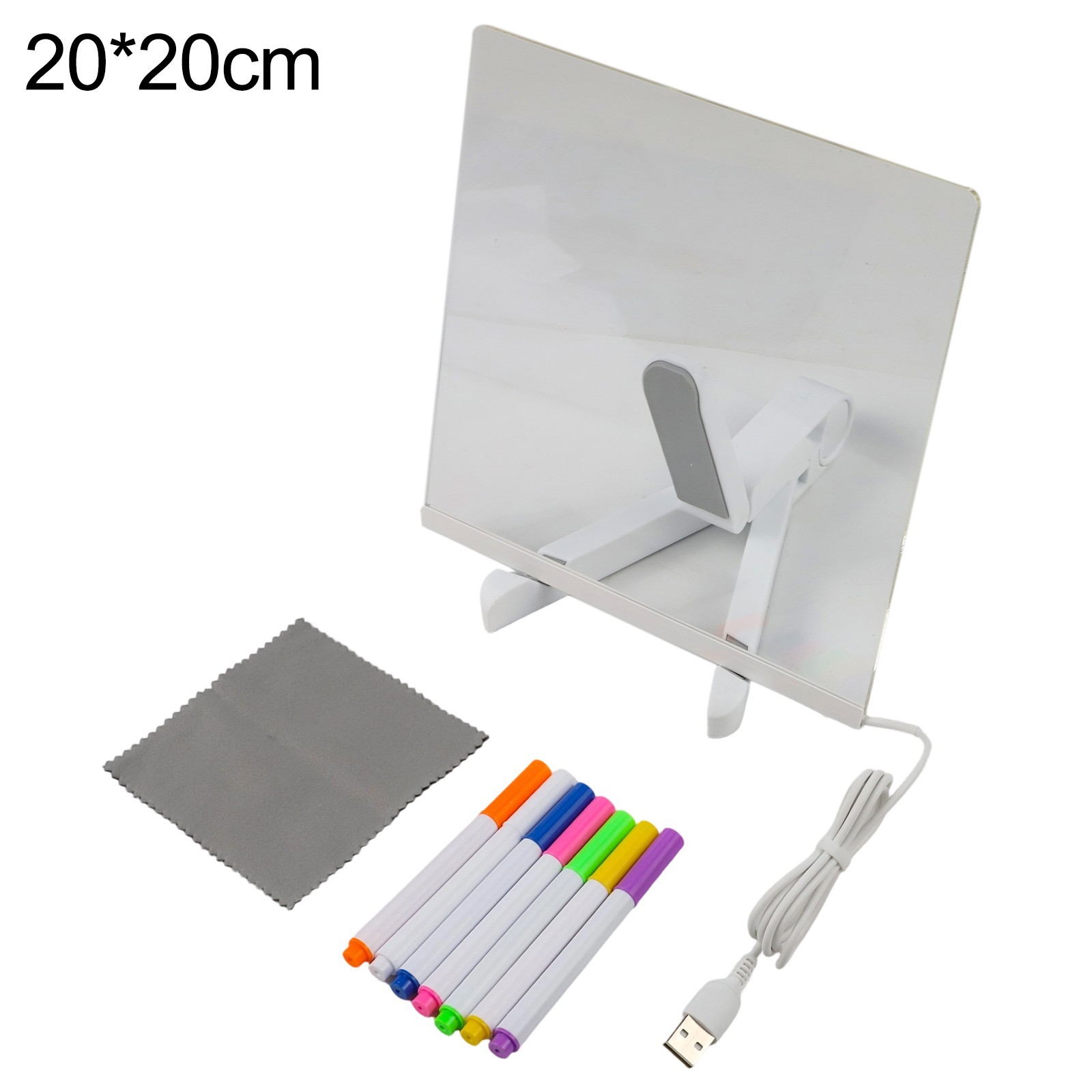 LED For Kids Drawing Board DIY Kit with Pens and Bracket for Creative Fun