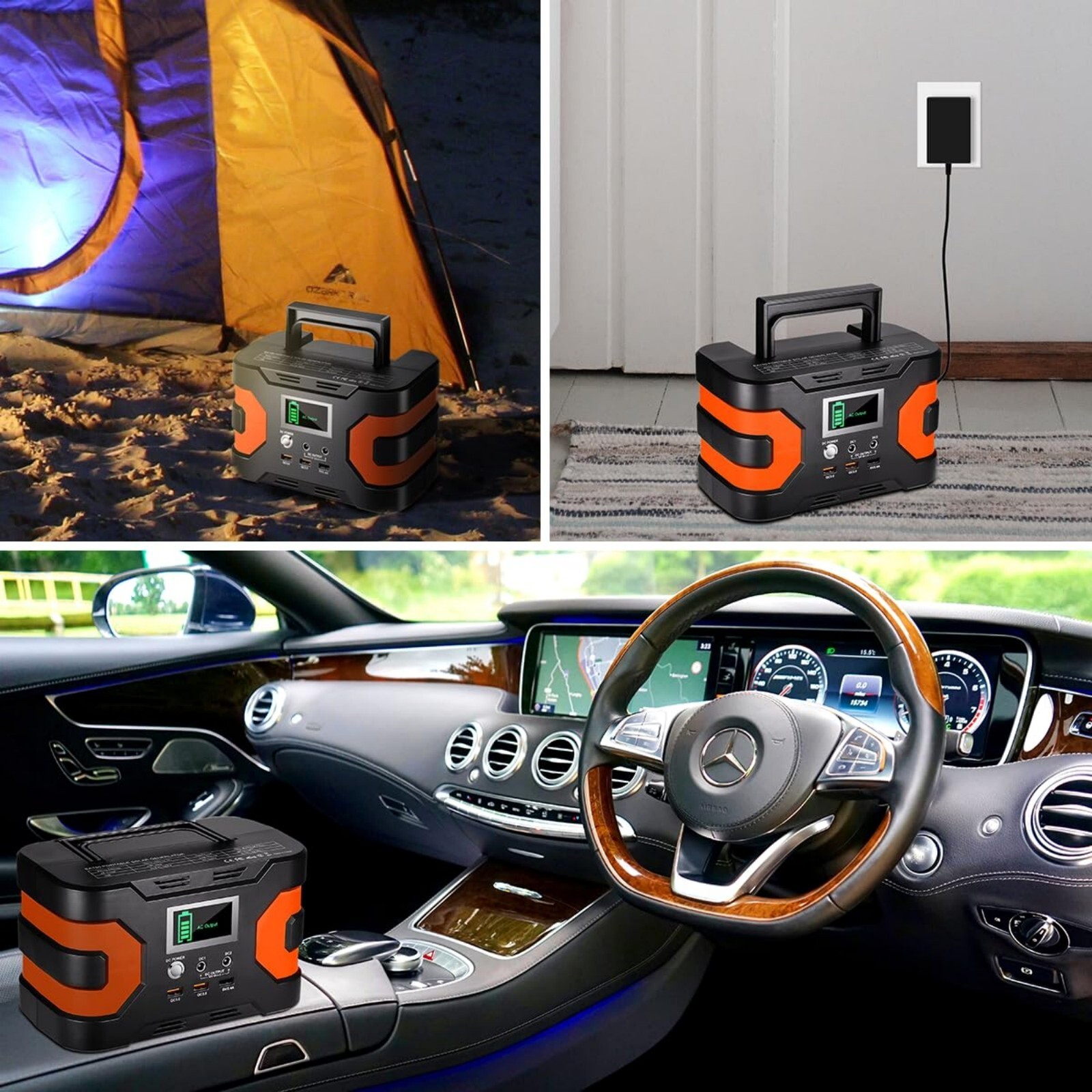 Flashfish EA150 Portable Power Station Solar Generator 150W AC/DC Battery Bank