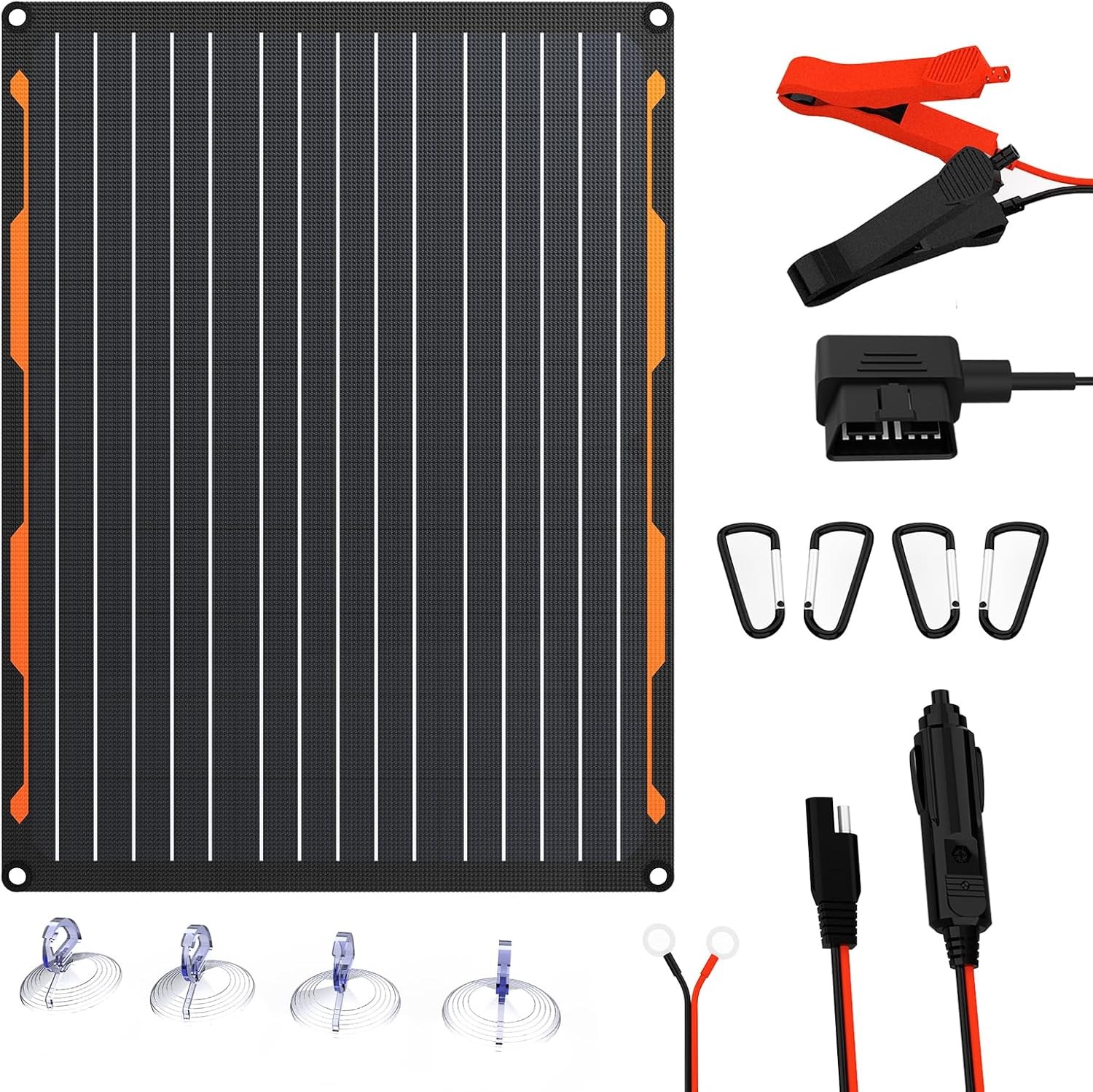 60W Portable Solar Panel Foldable USB-C PD Charger for Power Station Camping RV