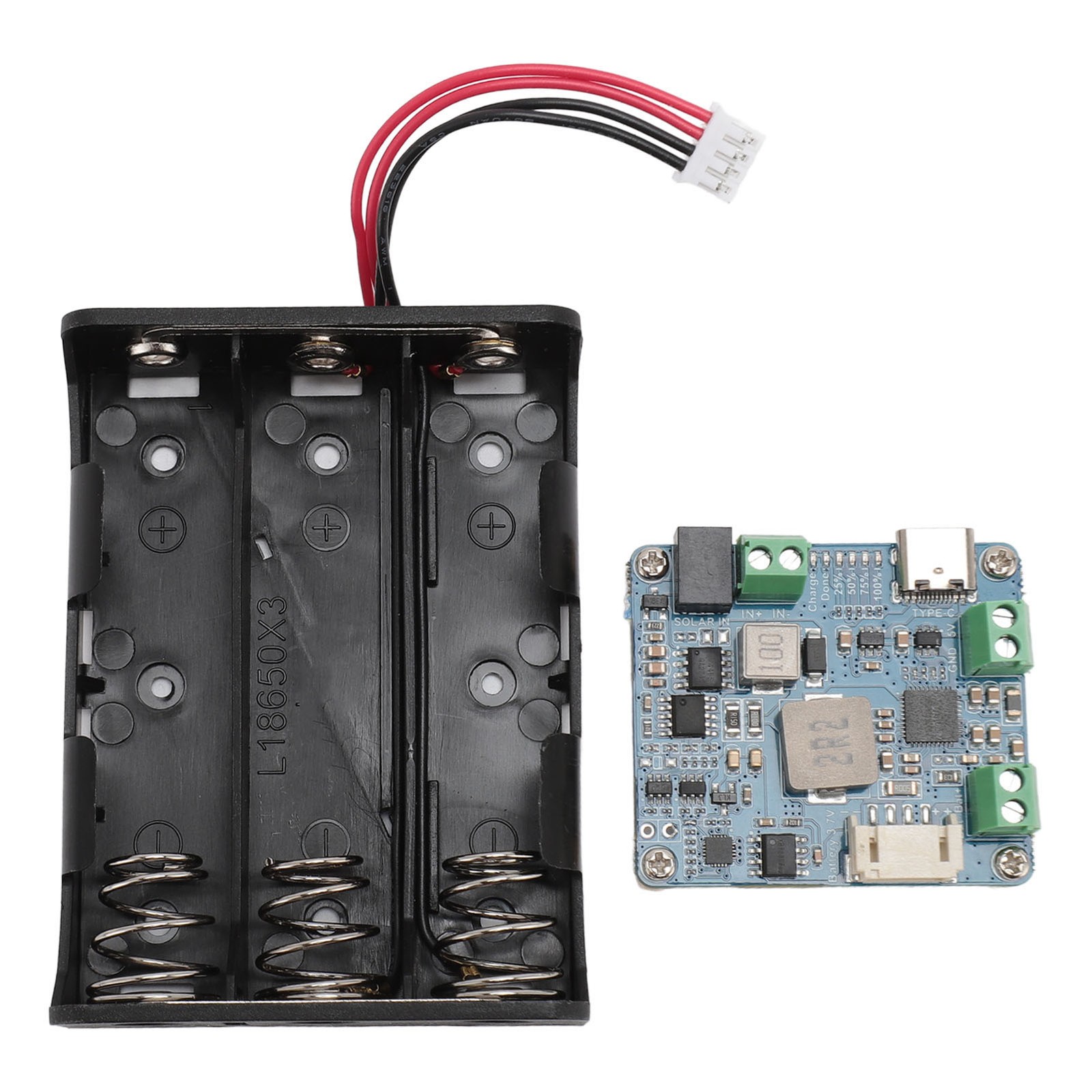 6V‑24V Solar Power Manager PCB MPPT 5V 3A Output Type C Charging Power