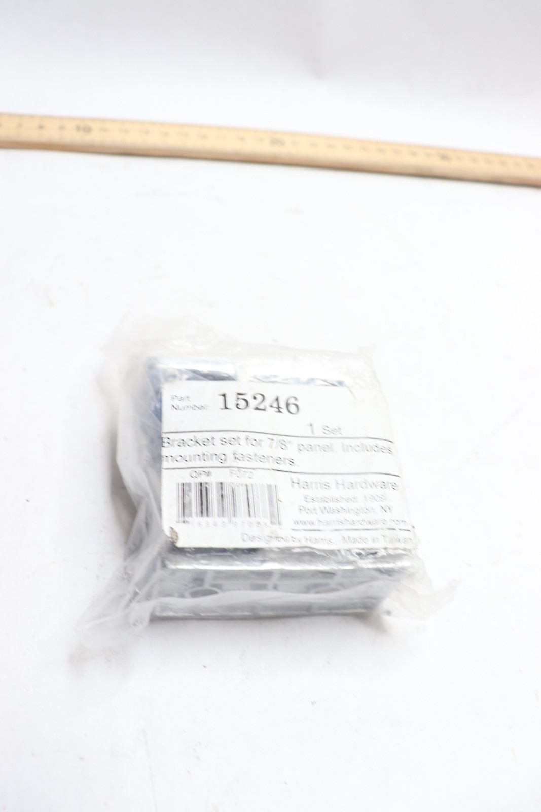 Harris Hardware Bracket Set for 7/8″ Panel Includes Mounting Fasteners 15246