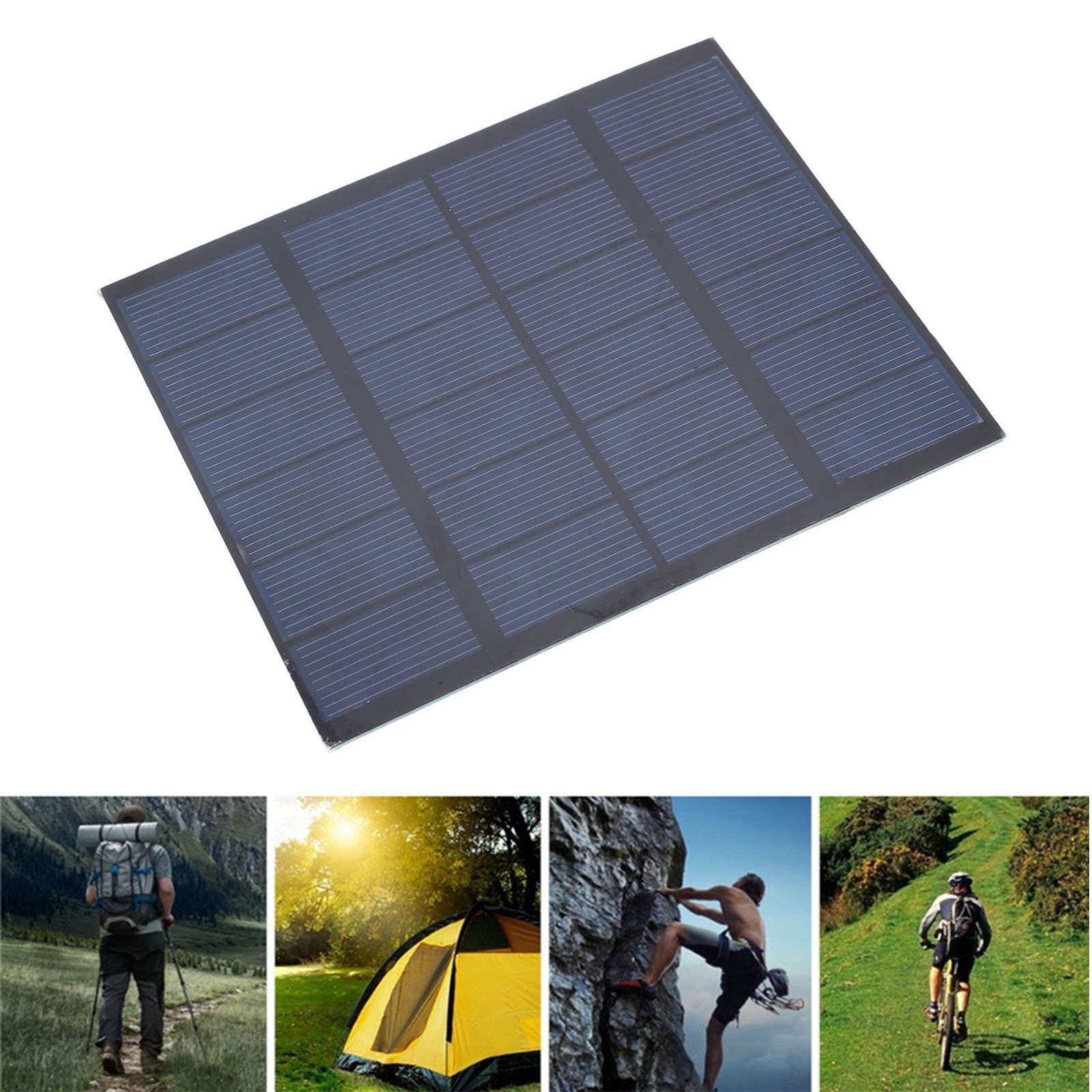 1.5W 6V Solar Panel Polysilicon PET Laminated Board Small Portable Solar