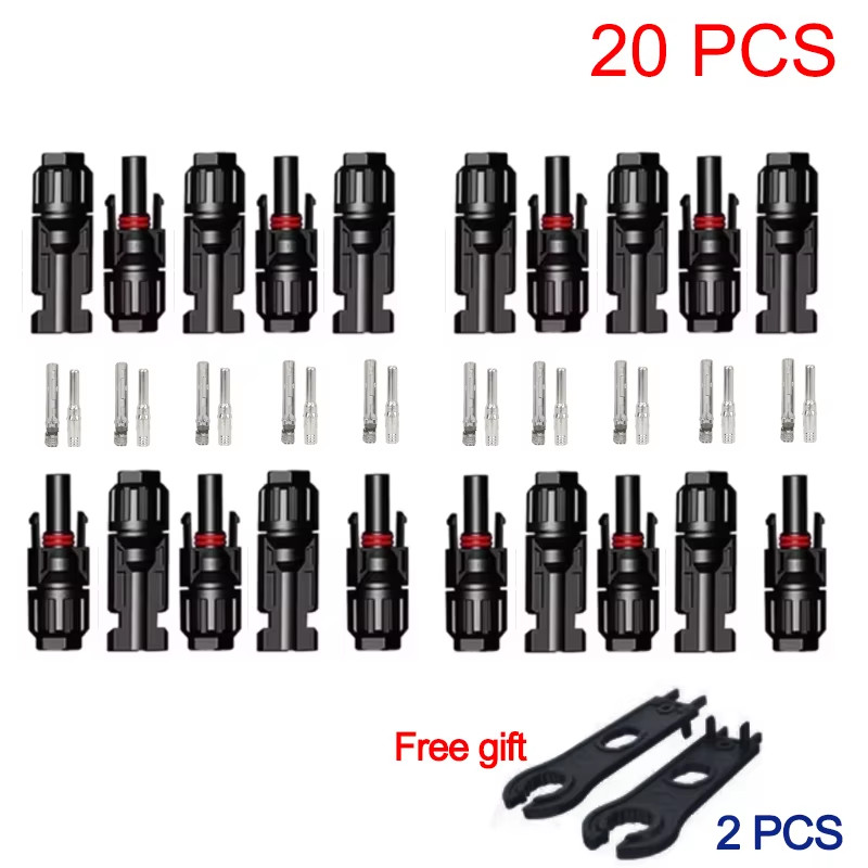 10/20/100Pcs Solar Connectors 1000V 30Asolar Panel Branch PV Connectors Photovol