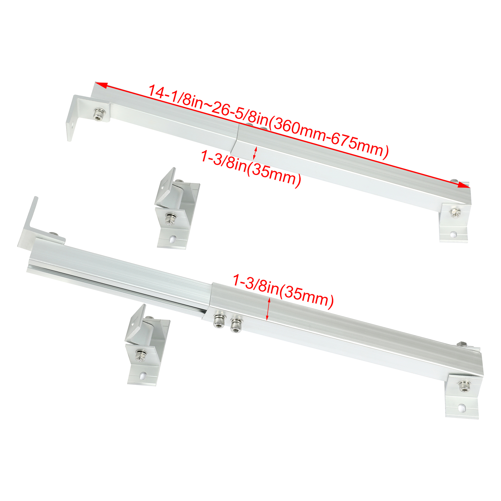 Adjustable Solar Panel Mount Brackets For RV Roof Boat Shed Any Flat Surface