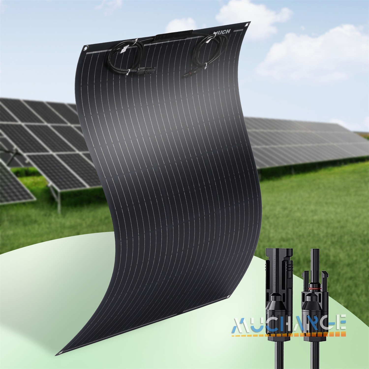 200/400W Flexible Solar Panel Mono Portable Power Camping Home RV Battery Charge