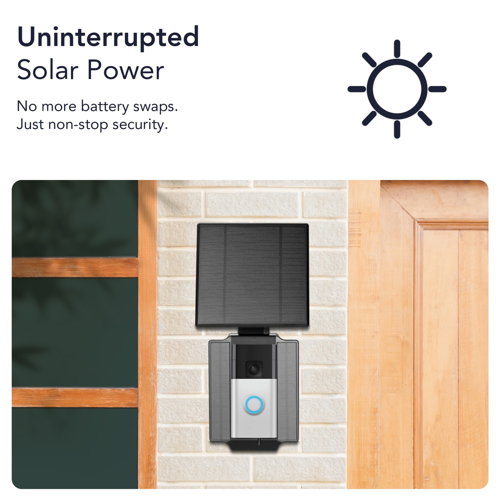 Wasserstein Universal Solar Charger – 2.5W Solar Panel Charger