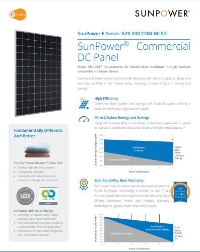 SunPower Solar Panels Modules 240-360 watts Tucson Arizona, 22.7
