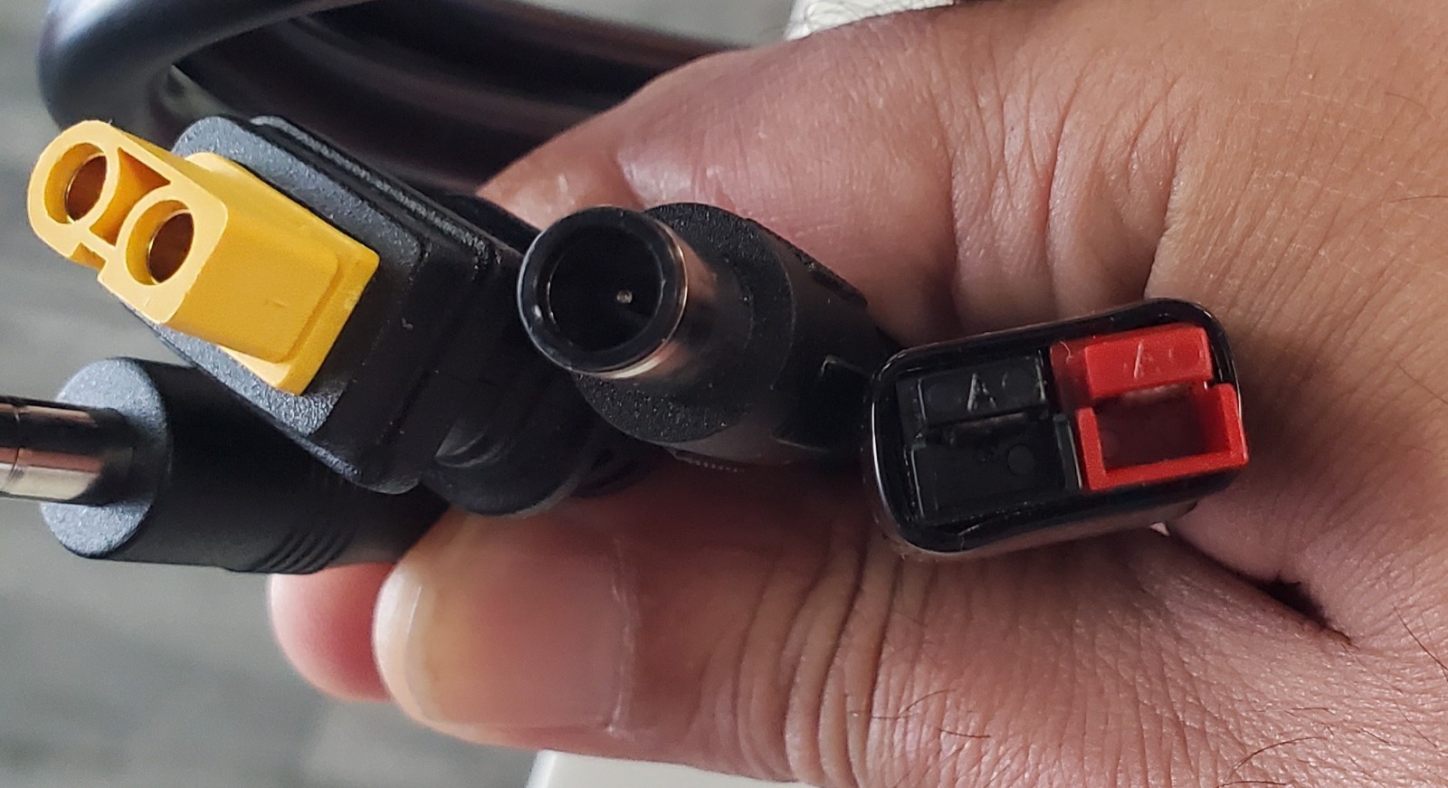 4IN1 Solar Connector Splitter Cable 45A Connector XT60 DC 8mm 5.5mm Adapter