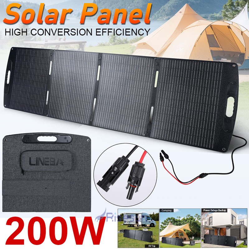 100W 200W Foldable Solar Panel Portable ETFE Solar panel for camping caravan