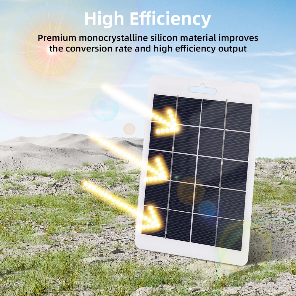 10W Mono Solar Panel For Phone Charging Camping Climbing Solar Charger Generator