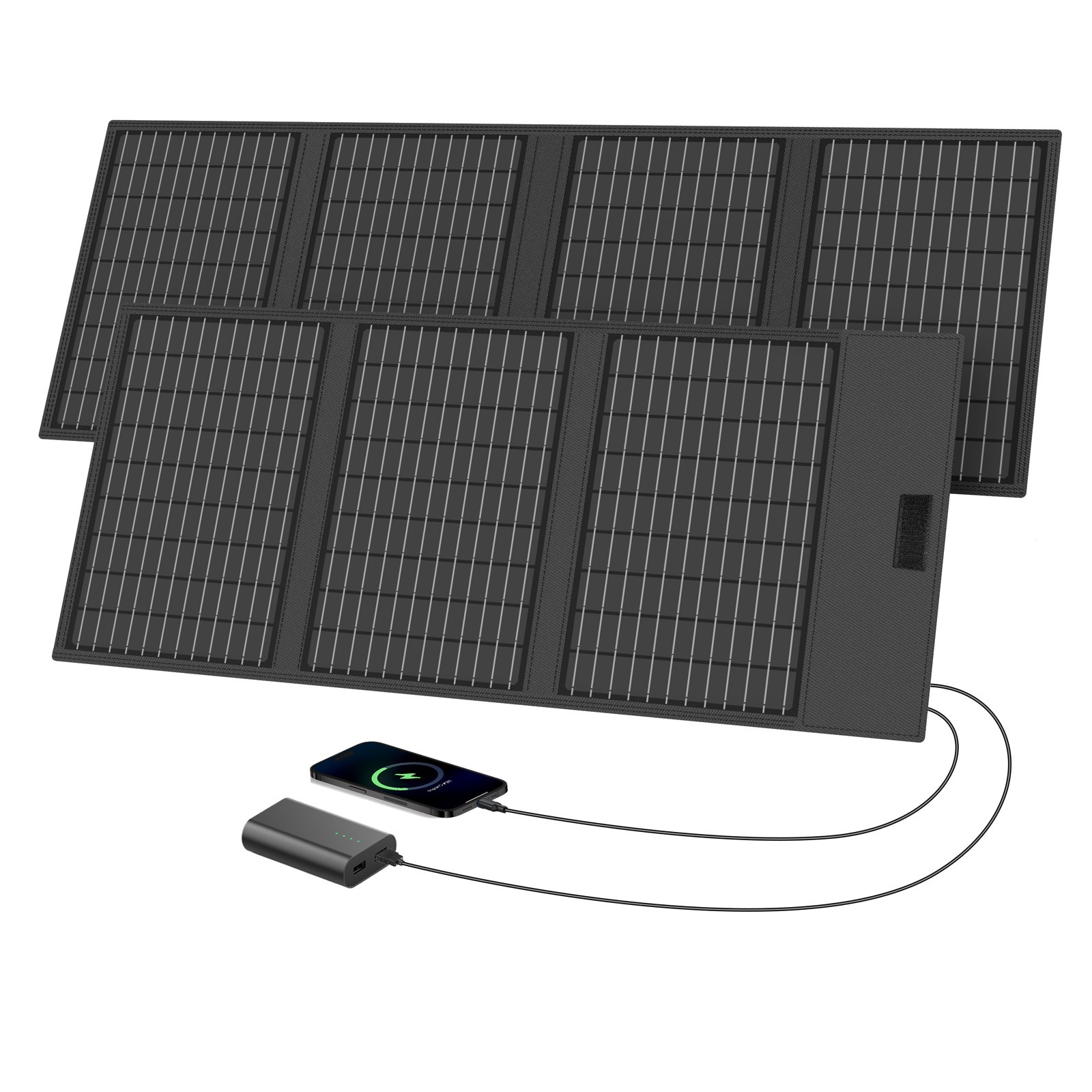 Solar Panel 45W 60W foldable USB DC7909 for Anker Power Station SOLIX C300 288Wh