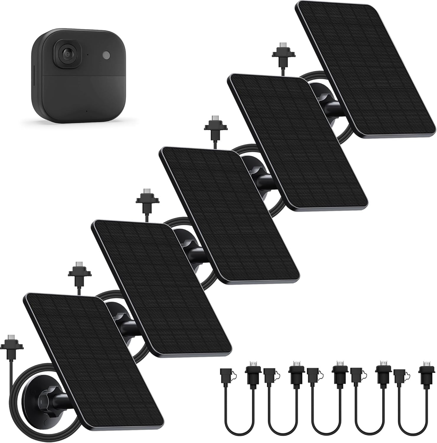 5 Pack Solar Panel for Blink Outdoor 2K+/4(4Th Gen)/Outdoor(3Rd Gen) XT3 and XT2