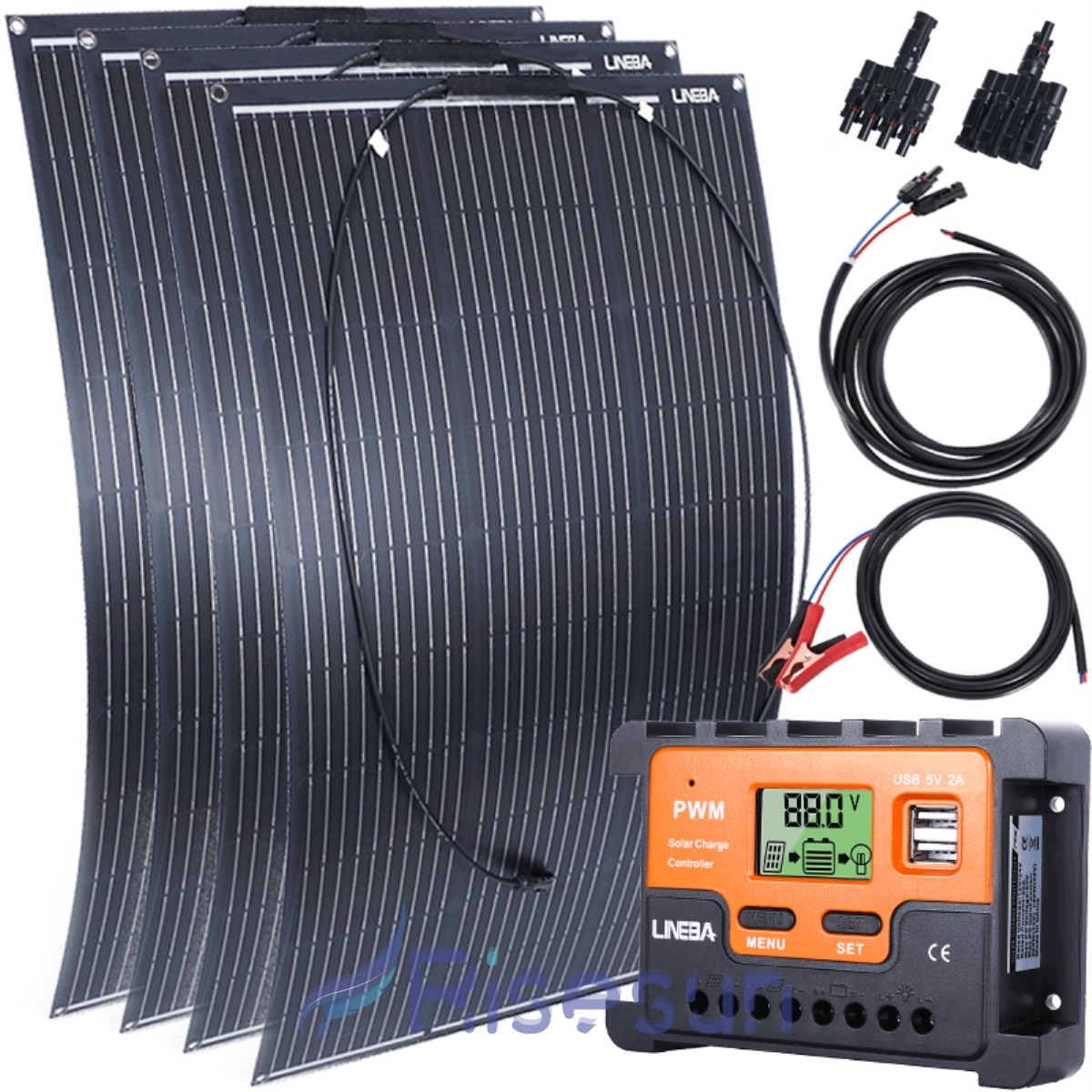 400W 200W 100W N-Type Solar Panel Mono 18V for Charging Home PV Off-Grid RV Boat