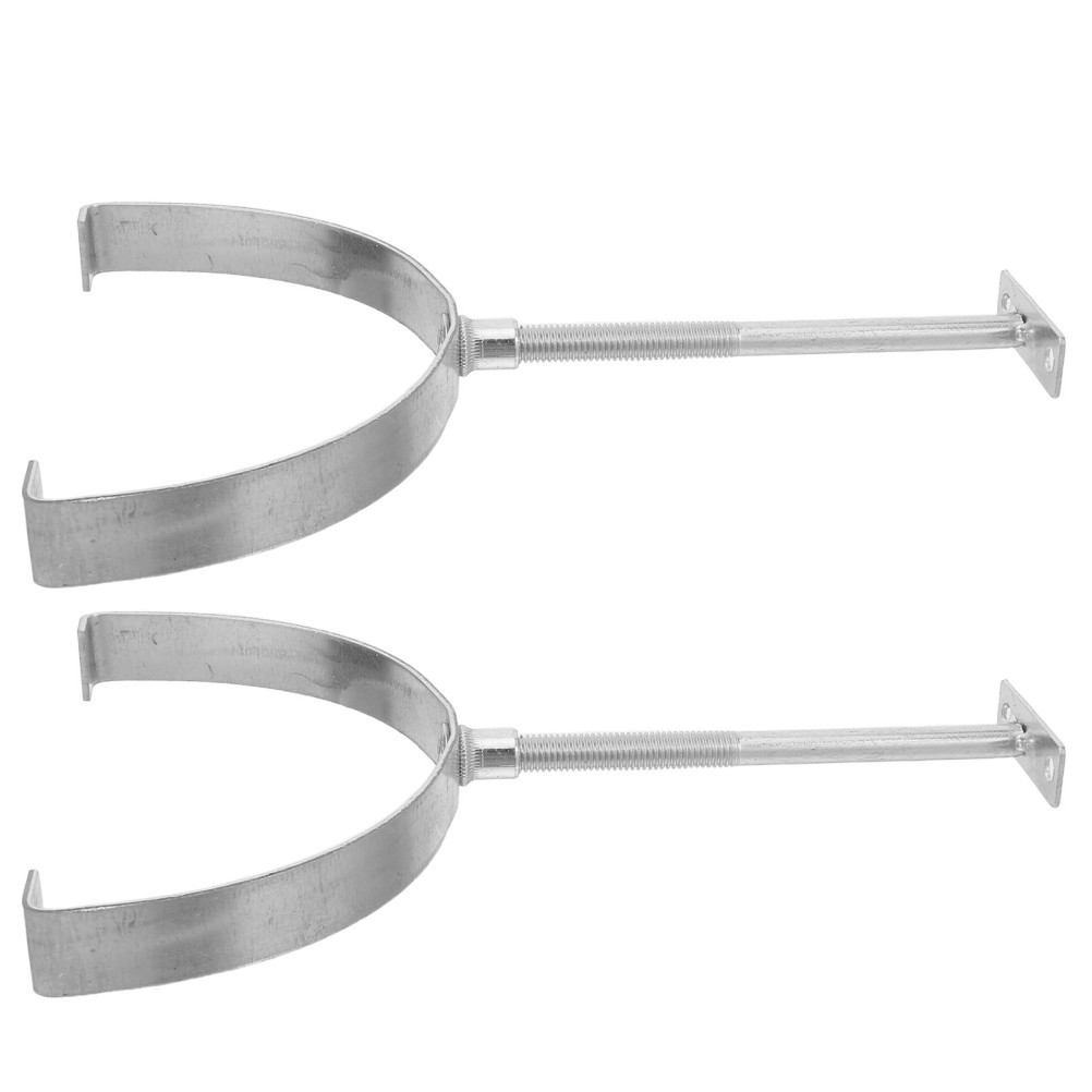 2Pcs Adjustable Silver Iron Lightning Protection Bracket for Tile Roofs