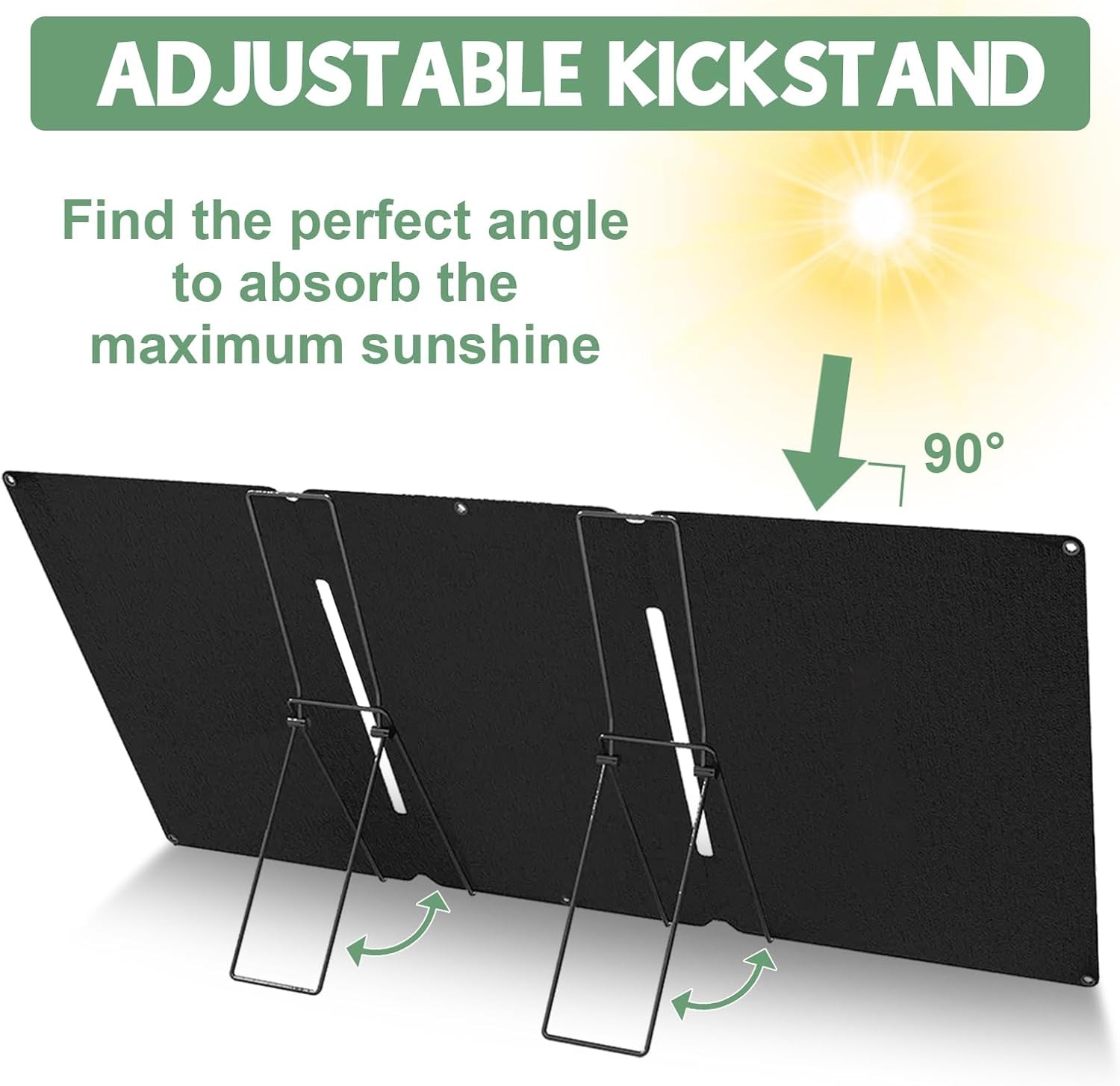Solar Panel Mounting Bracket Metal Adjustable Kickstand for Portable Solar Panel