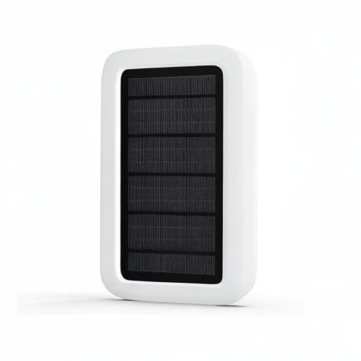 Solar Panel for Outdoor Security Camera,White