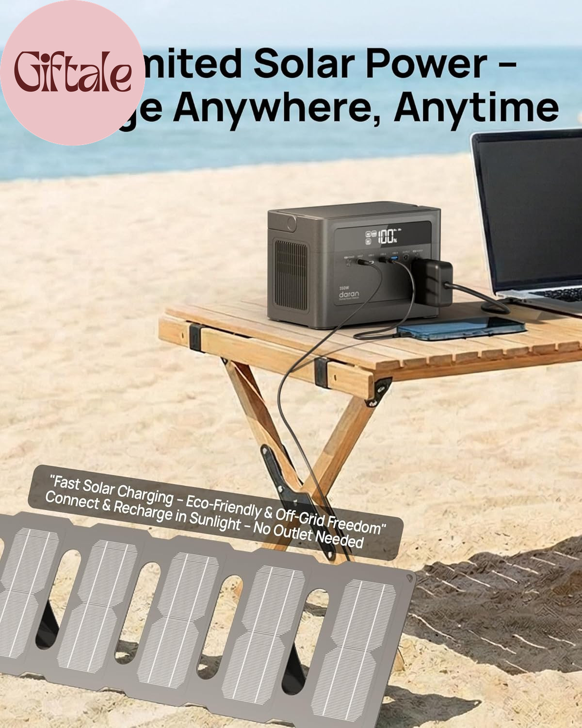 2026 Portable Power Station 350W, 288Wh Lifepo4 Battery Backup, Power Bnak with