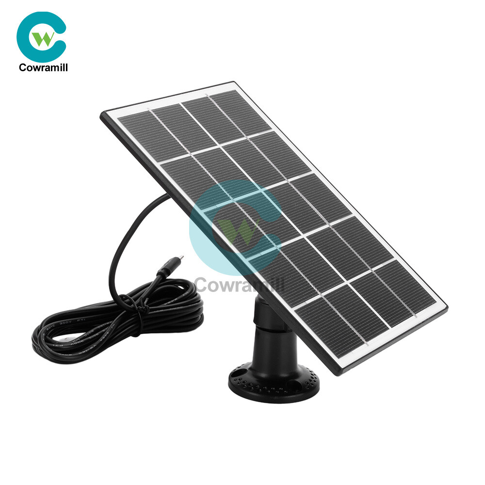 8W 5V Monocrystalline Solar Panel Type-C/DC5521 Interface Solar Charging Board