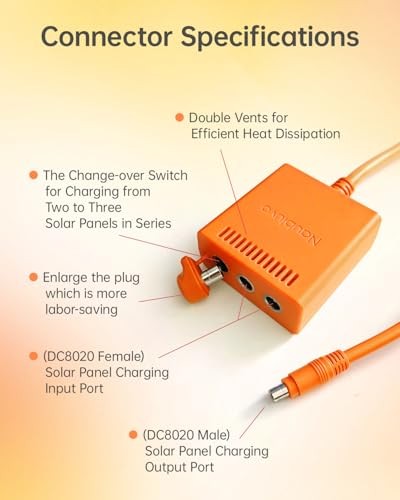 Solar Panel Connectors for Jackery Explorer Portable Power Station 3000 Pro /