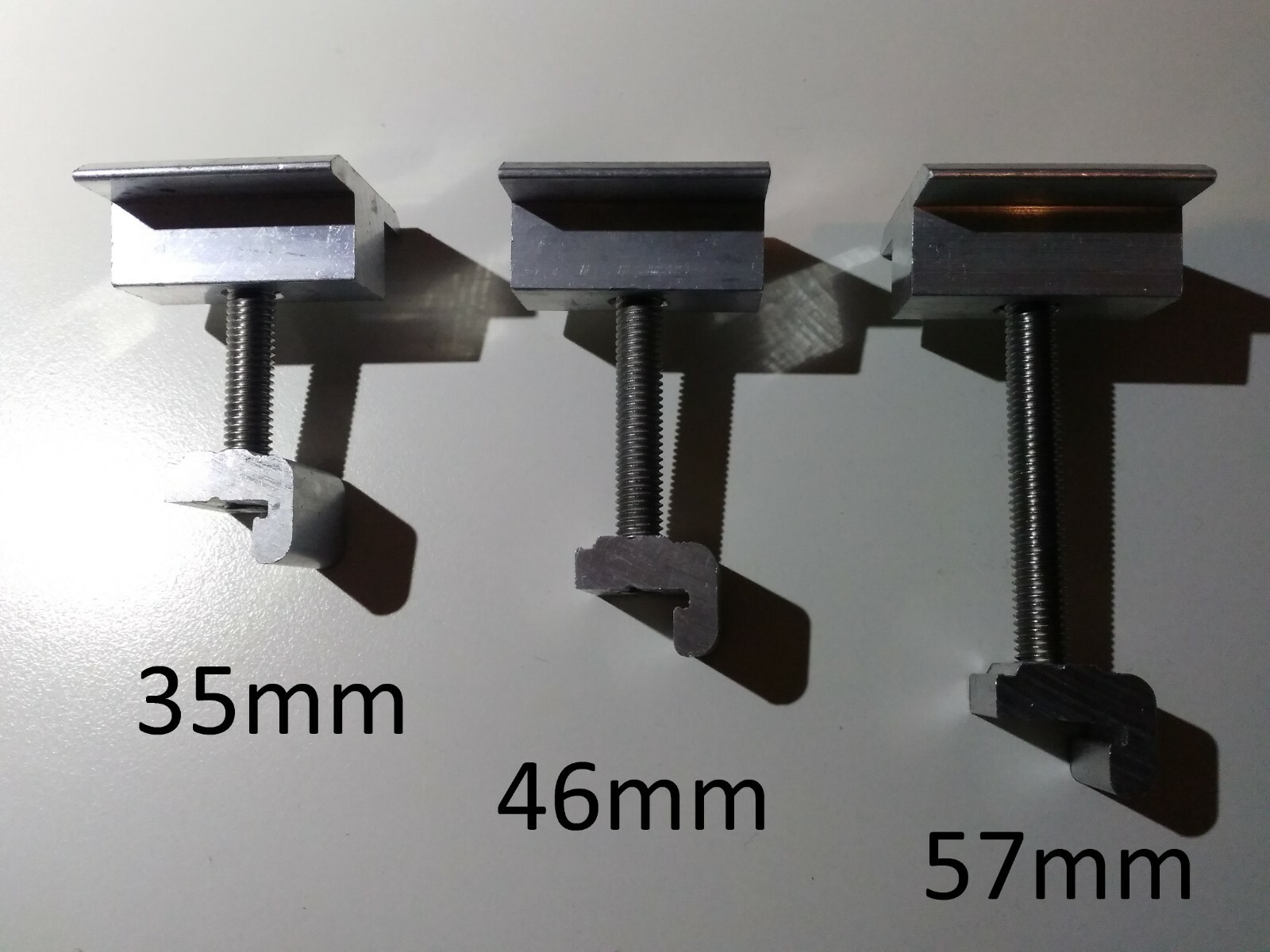 4 Pcs Mid Clamp Block Conergy Suntop Aluminum Alloy Solar Panel 35 / 46 / 57 mm