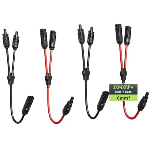 Solar Connector 10AWG 1 to 2 Y Branch Parallel Adapter Tool-Free IP68 Waterproof