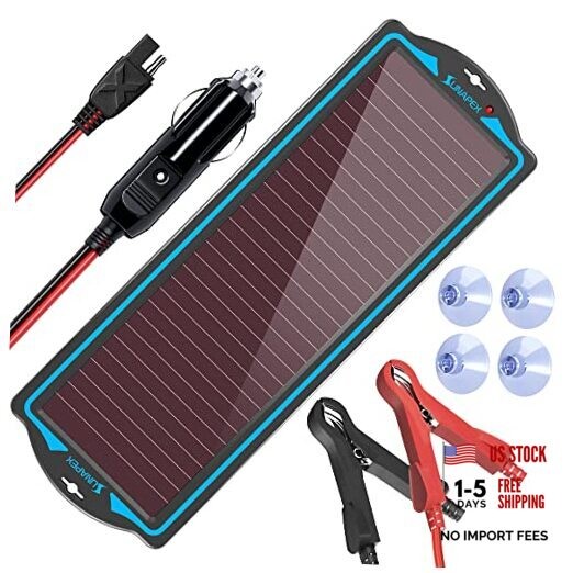 12V Solar Battery Charge: Waterproof Portable Solar Panel Kit – Battery 1.8W